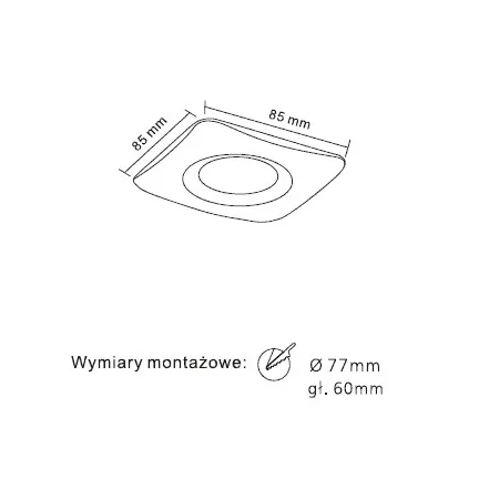 Oprawa do wbudowania BELLO IP44 OR83309 - Open Design Highlights